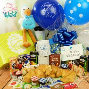 Desayuno o Merienda Nacimiento Niño con Cigüeña