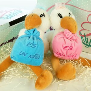 Peluche Bebé Cigüeña Azul (opción envío gratis)