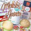 Desayuno con molletes y jamón
